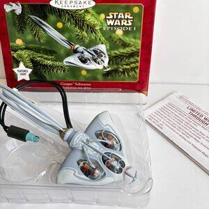 Hallmark Star Wars Ornament Episode I Gungan Submarine‎ Light Vtg 2000 New